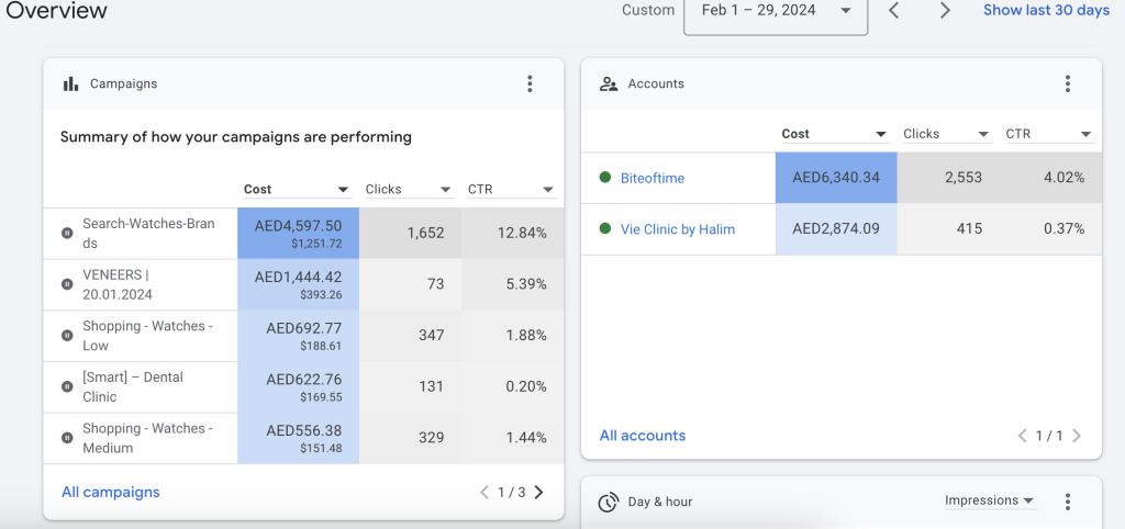 Parameters in Google Ads