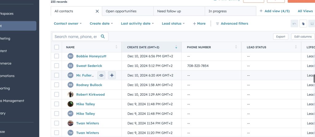 Case Study – CRM Hubspot