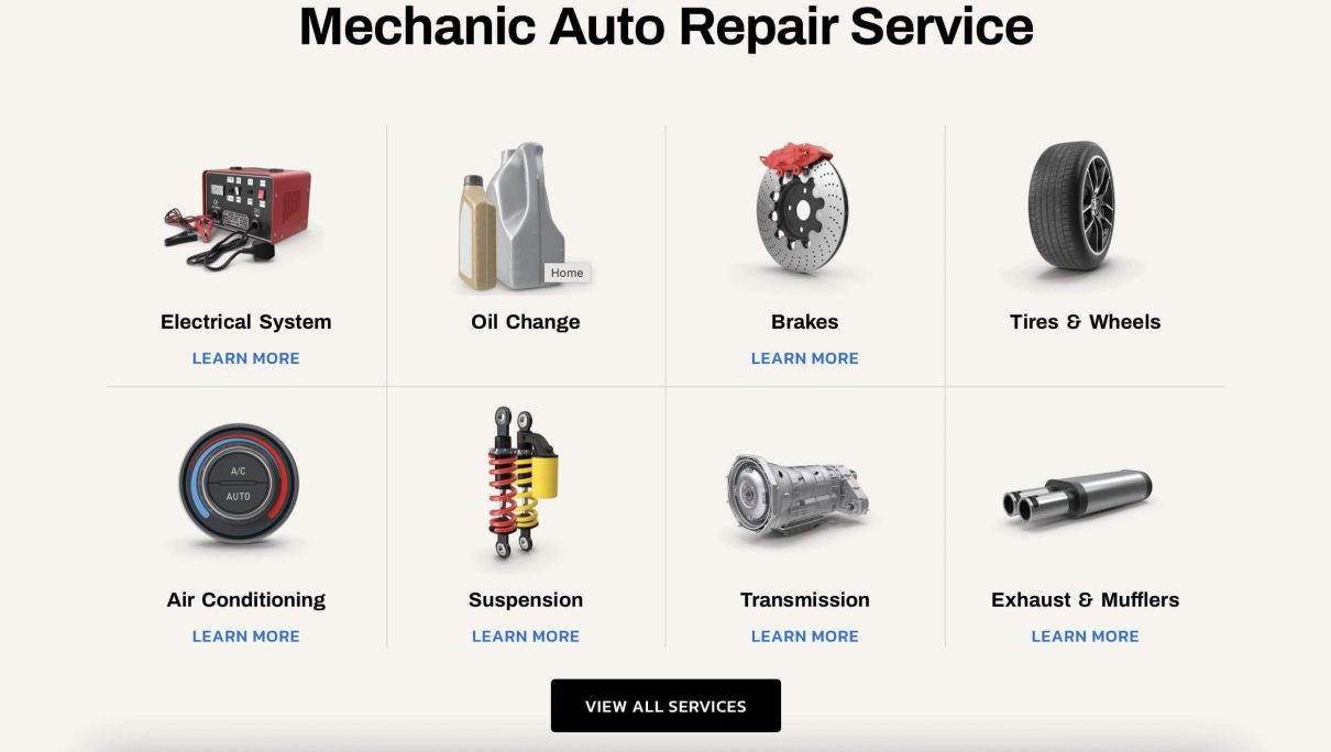 Essential Website Pages for Auto Repair Shops to Boost SEO and Trust