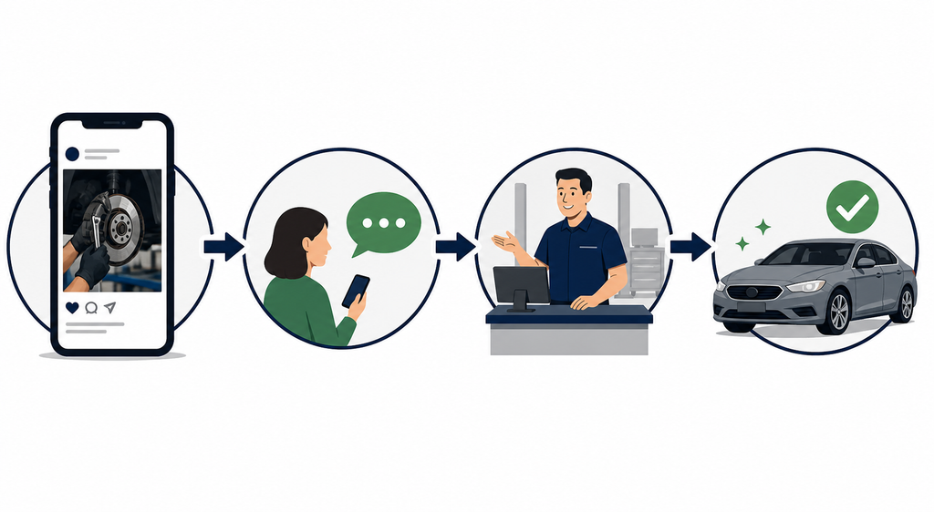 Social Media for Auto Repair Shops: A 30-Day Trust-to-Booking System