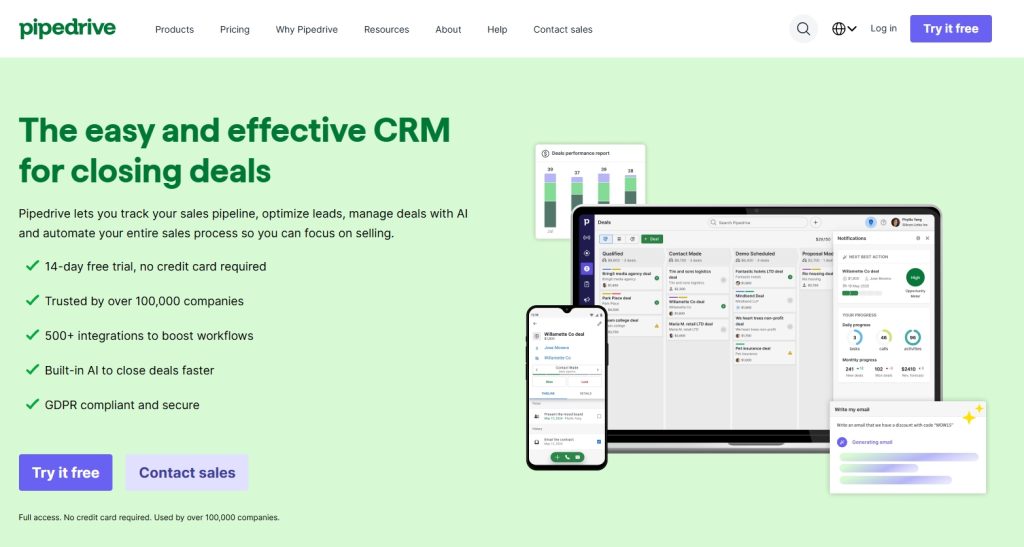 pipedrive crm for auto repair shops