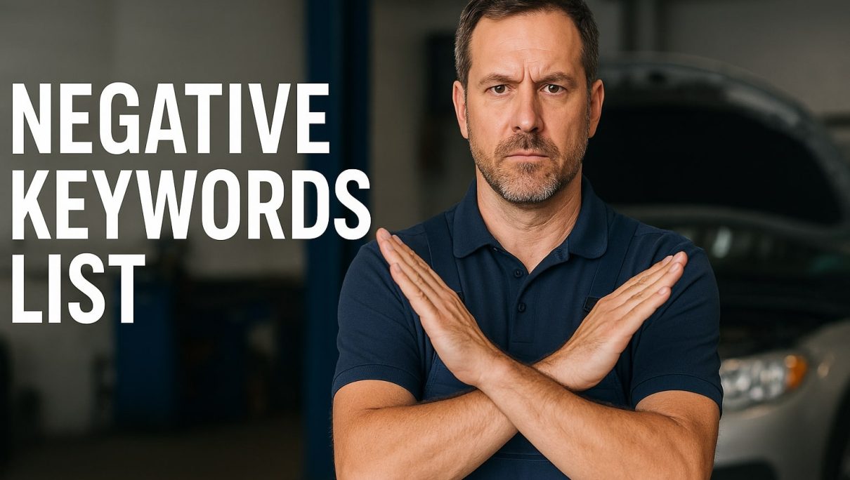 Negative Keywords Every Auto Shop Should Use in Google Ads