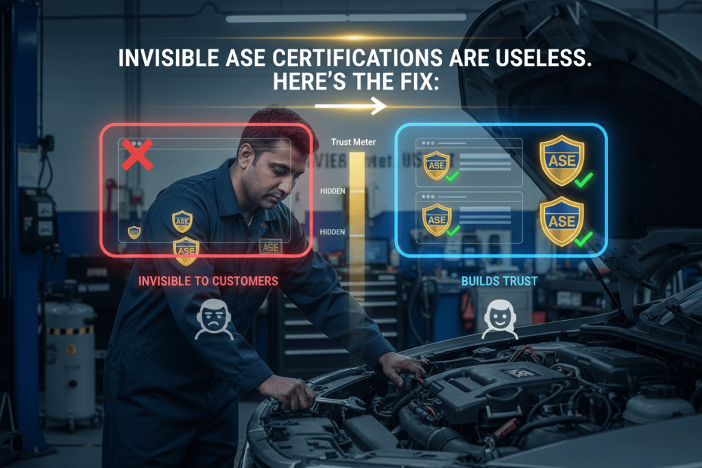 Why Your ASE Certifications Aren’t Bringing You More Customers (And How to Fix It)