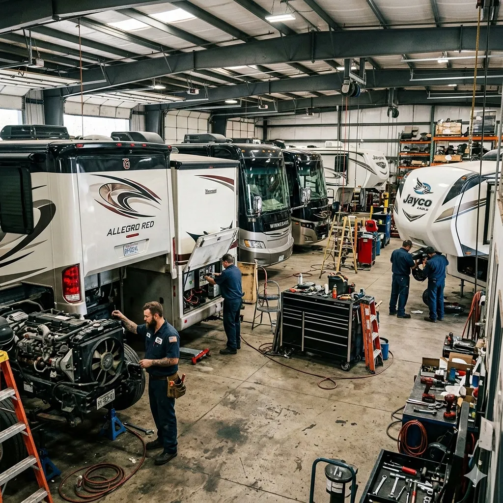 Marketing for seasonal RV and motorhome service demand